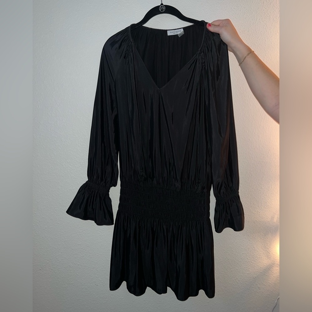 Ramy Brook Paris Smocked Midi Dress (S)